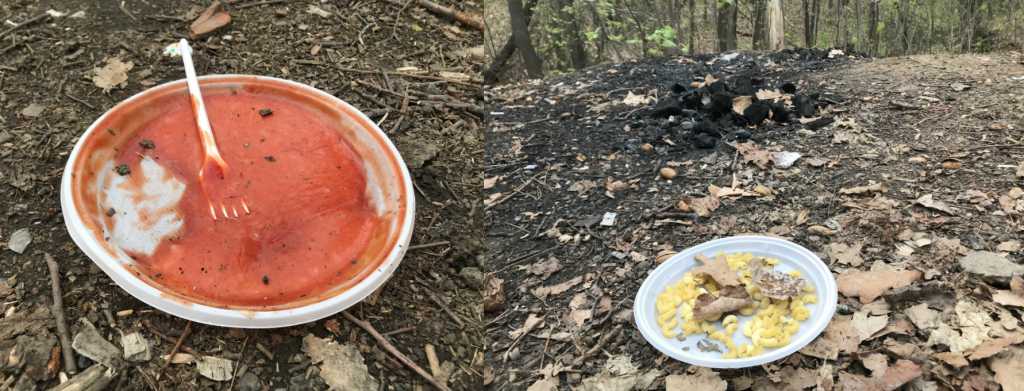 Любители майских шашлыков оставляют после себя кучи мусора