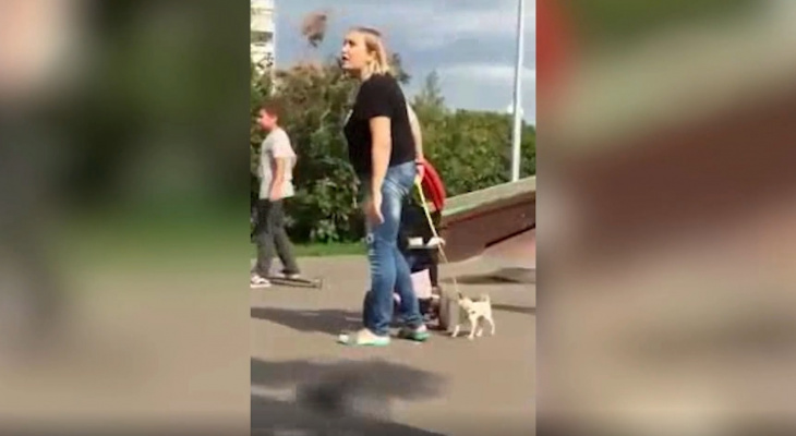 Женщина с ребенком на скейт-площадке плюнула в подростка и ругалась матом