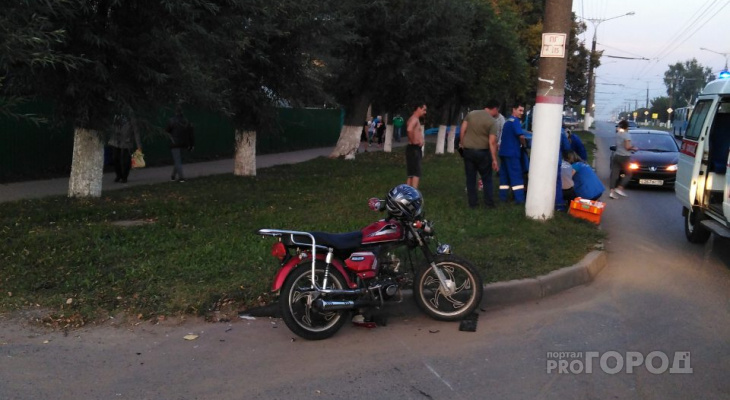 В Южном Поселке 14-летний мотоциклист попал в ДТП