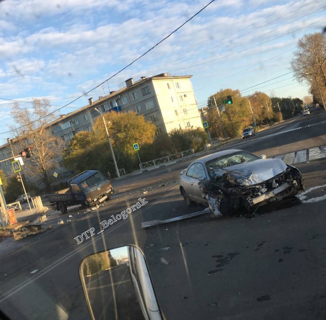 В Белогорске ранним утром произошло жесткое ДТП