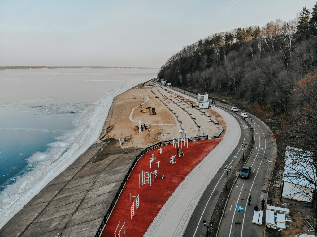 Ремонт Московской набережной завершится в июне
